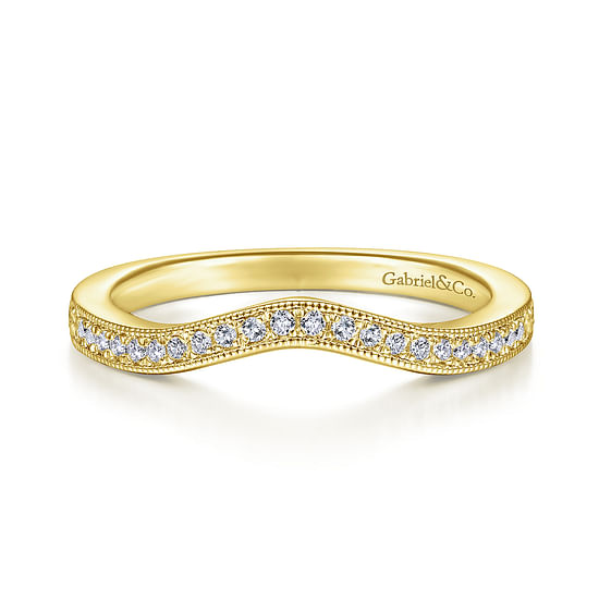 Gabriel - 14K Yellow Gold Matching Wedding Band