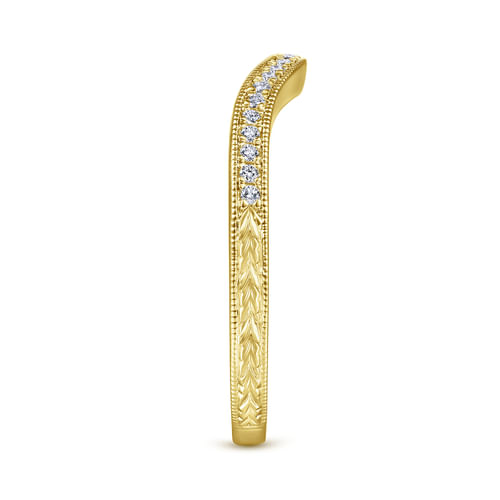 14K Yellow Gold Matching Wedding Band