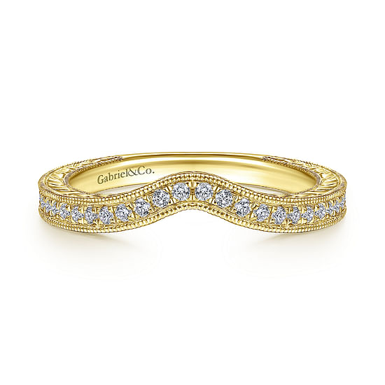 Gabriel - 14K Yellow Gold Matching Wedding Band