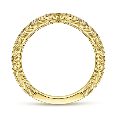 14K Yellow Gold Matching Wedding Band