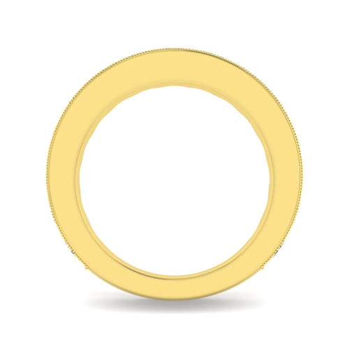 14K Yellow Gold Micro Pavé Set Diamond Anniversary Band