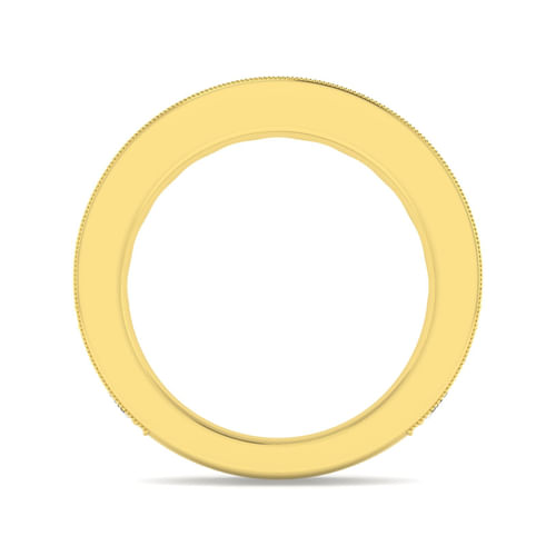 14K Yellow Gold Micro Pavé Set Diamond Anniversary Band