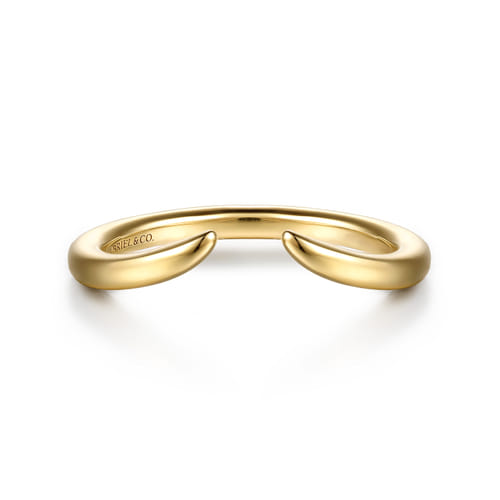 14K Yellow Gold Open Matching Wedding Band