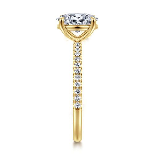 14K Yellow Gold Oval Diamond Engagement Ring 14K Yellow Gold Oval Diamond Engagement Ring