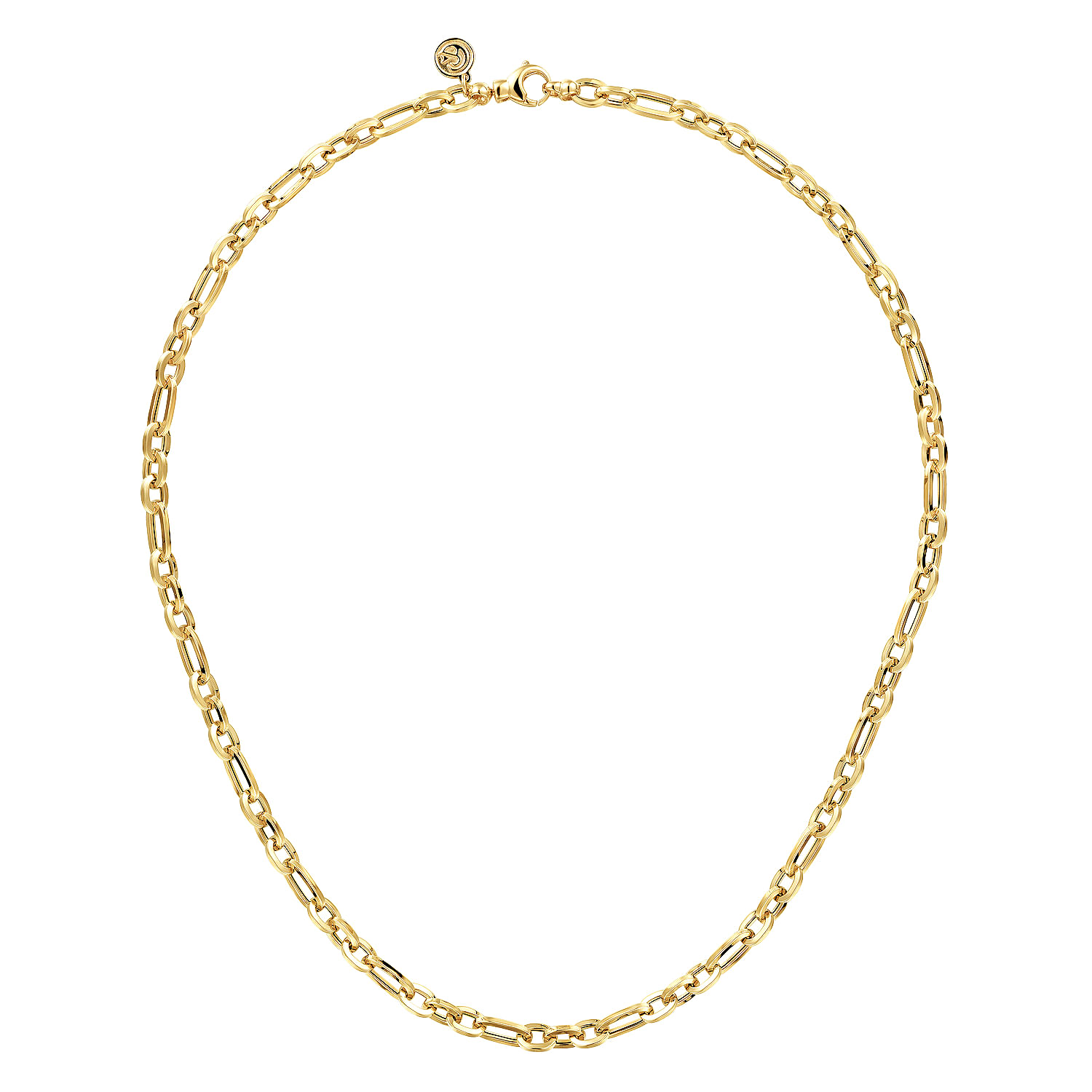 14K Yellow Gold Oval Link Chain Necklace