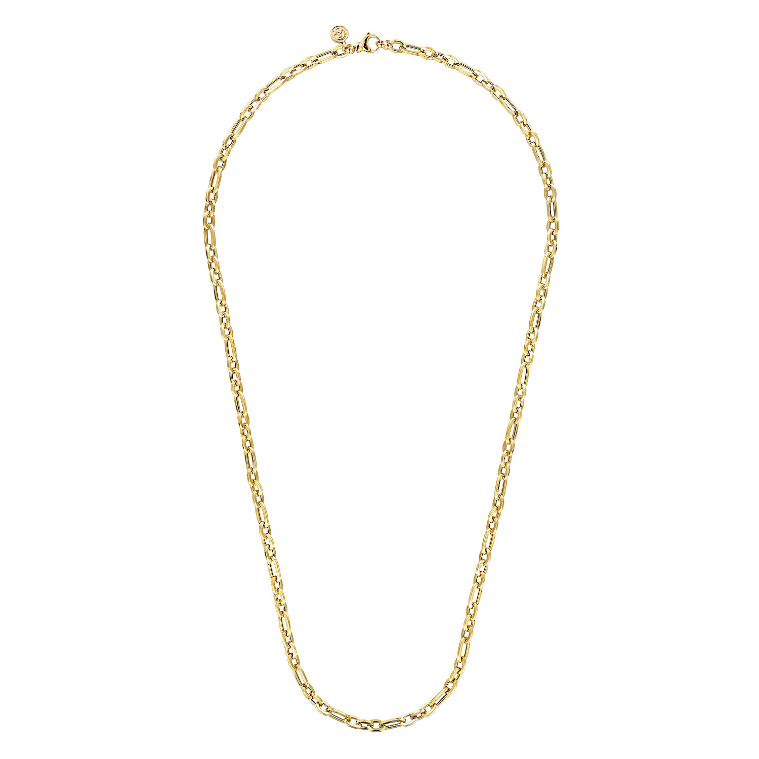14K Yellow Gold Oval Link Chain Necklace
