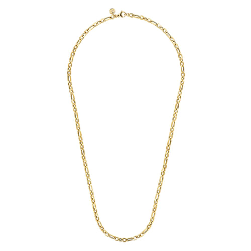 14K Yellow Gold Oval Link Chain Necklace