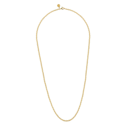 14K Yellow Gold Oval Link Chain Necklace