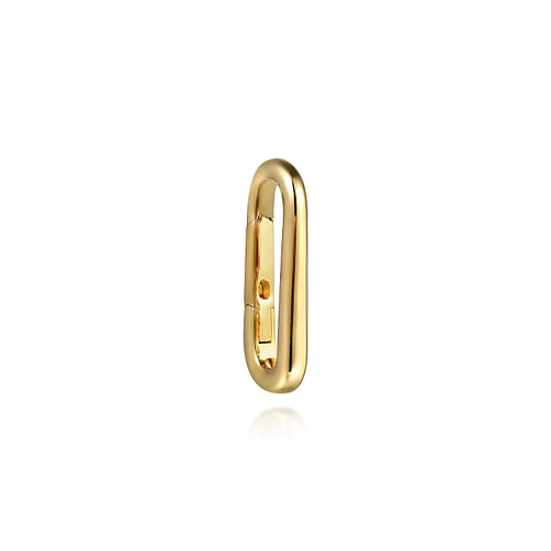 14K Yellow Gold Paperclip Lock