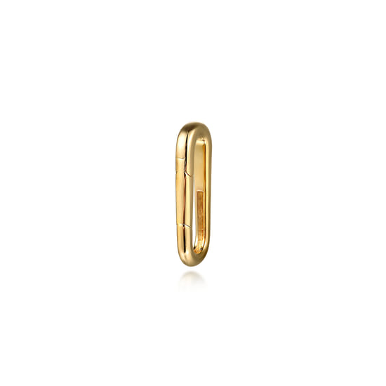 14K Yellow Gold Paperclip Lock angle 2