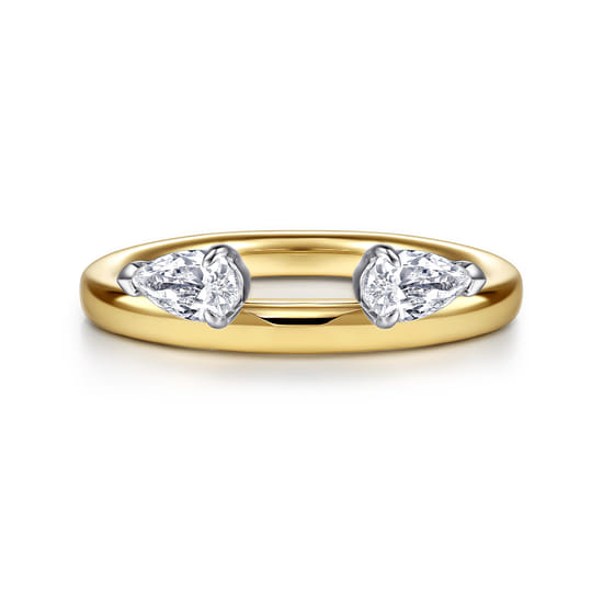 14K Yellow Gold Pear Diamond Enhancer 14K Yellow Gold Pear Diamond Enhancer