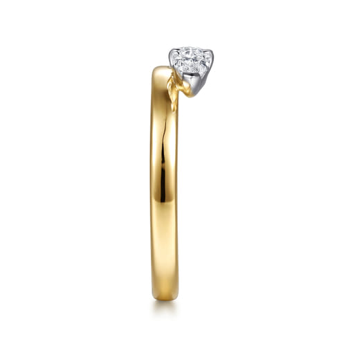 14K Yellow Gold Pear Diamond Enhancer 14K Yellow Gold Pear Diamond Enhancer