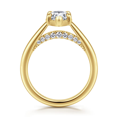 14K Yellow Gold Pear Shape Diamond Engagement Ring 14K Yellow Gold Pear Shape Diamond Engagement Ring