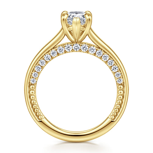 14K Yellow Gold Pear Shape Diamond Engagement Ring 14K Yellow Gold Pear Shape Diamond Engagement Ring
