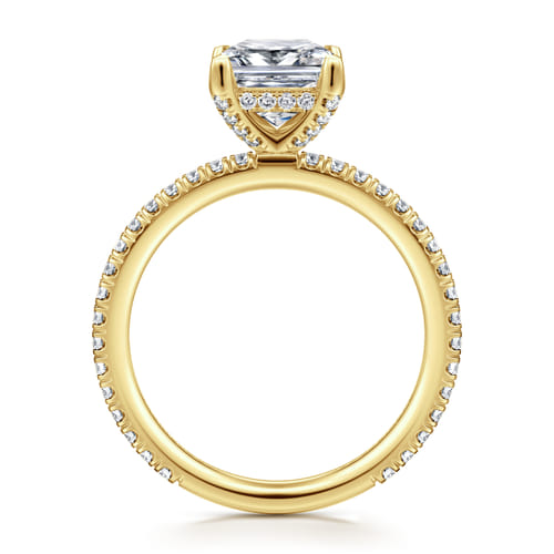 14K Yellow Gold Princess Cut Diamond Engagement Ring 14K Yellow Gold Princess Cut Diamond Engagement Ring