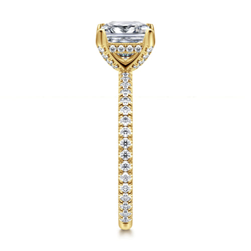 14K Yellow Gold Princess Cut Diamond Engagement Ring 14K Yellow Gold Princess Cut Diamond Engagement Ring