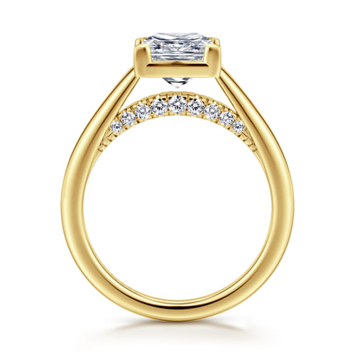 14K Yellow Gold Princess Cut Diamond Engagement Ring 14K Yellow Gold Princess Cut Diamond Engagement Ring