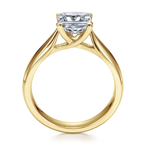 14K Yellow Gold Princess Cut Diamond Engagement Ring