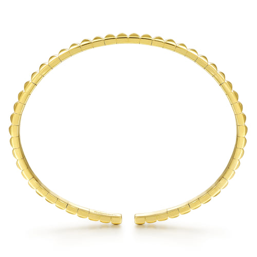 14K Yellow Gold Pyramid Cuff Bracelet 14K Yellow Gold Pyramid Cuff Bracelet