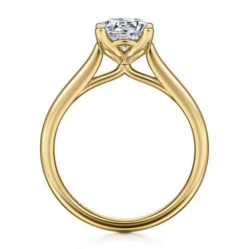 14K Yellow Gold Round Diamond Engagement Ring 14K Yellow Gold Round Diamond Engagement Ring