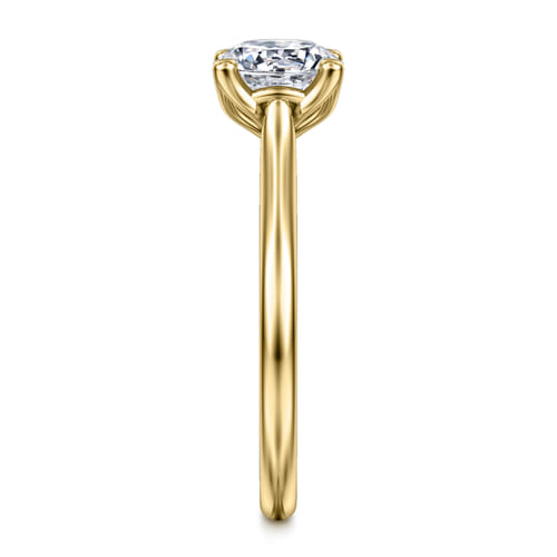 14K Yellow Gold Round Diamond Engagement Ring 14K Yellow Gold Round Diamond Engagement Ring