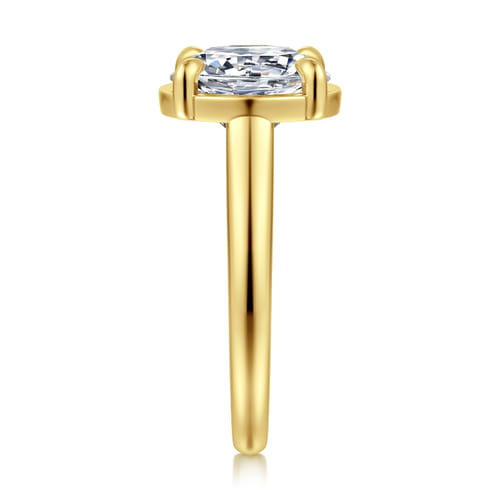 14K Yellow Gold Round Diamond Engagement Ring 14K Yellow Gold Round Diamond Engagement Ring