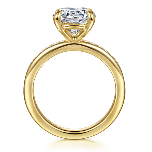 14K Yellow Gold Round Diamond Engagement Ring 14K Yellow Gold Round Diamond Engagement Ring
