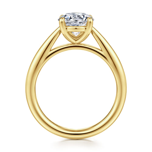 14K Yellow Gold Round Solitaire Diamond Engagement Ring 14K Yellow Gold Round Solitaire Diamond Engagement Ring