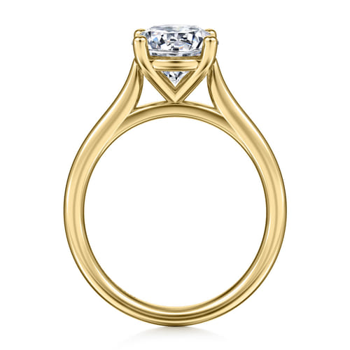 14K Yellow Gold Round Solitaire Diamond Engagement Ring 14K Yellow Gold Round Solitaire Diamond Engagement Ring