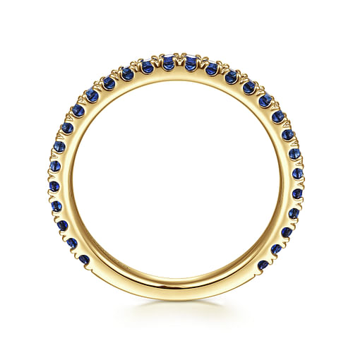 14K Yellow Gold Sapphire Stackable Ring