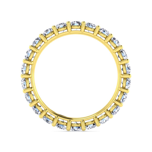 14K Yellow Gold Shared Prong Diamond Eternity Band