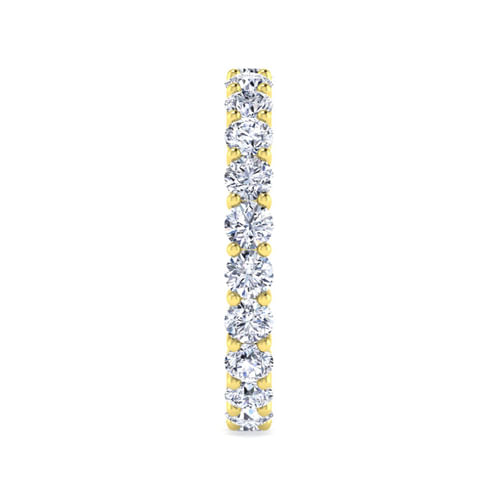14K Yellow Gold Shared Prong Diamond Eternity Band
