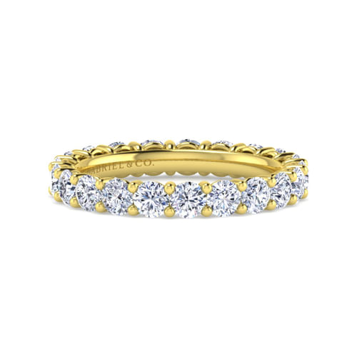 14K Yellow Gold Shared Prong Diamond Eternity Band