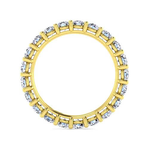 14K Yellow Gold Shared Prong Diamond Eternity Band