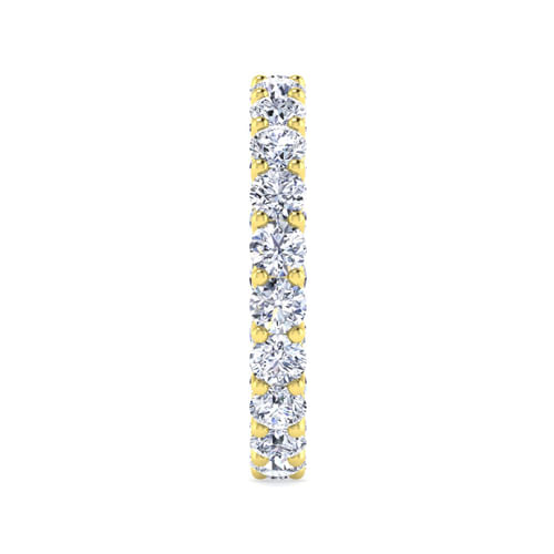 14K Yellow Gold Shared Prong Diamond Eternity Band