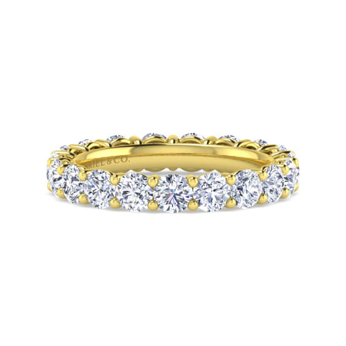 14K Yellow Gold Shared Prong Diamond Eternity Band