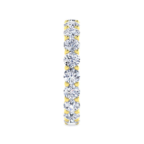 14K Yellow Gold Shared Prong Diamond Eternity Band