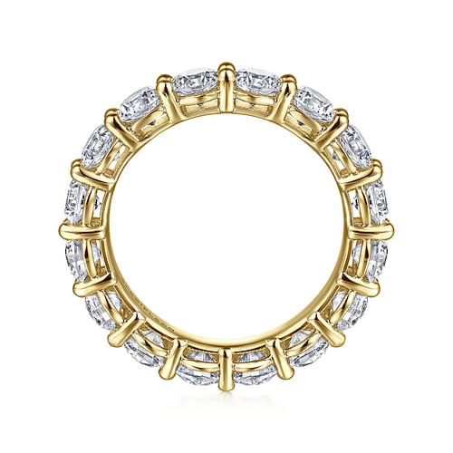 14K Yellow Gold Shared Prong Diamond Eternity Band