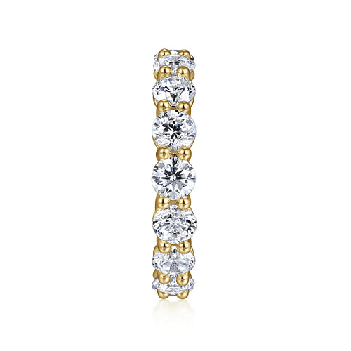 14K Yellow Gold Shared Prong Diamond Eternity Band