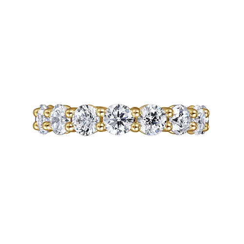 14K Yellow Gold Shared Prong Diamond Eternity Band