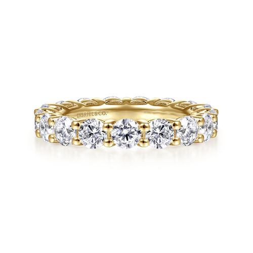 14K Yellow Gold Shared Prong Diamond Eternity Band