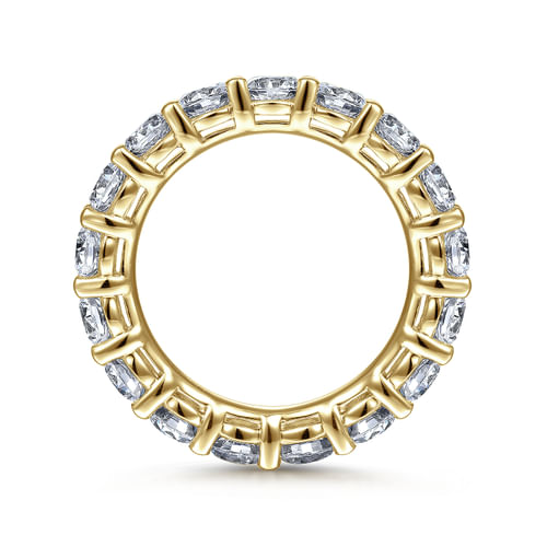 14K Yellow Gold Shared Prong Diamond Eternity Band