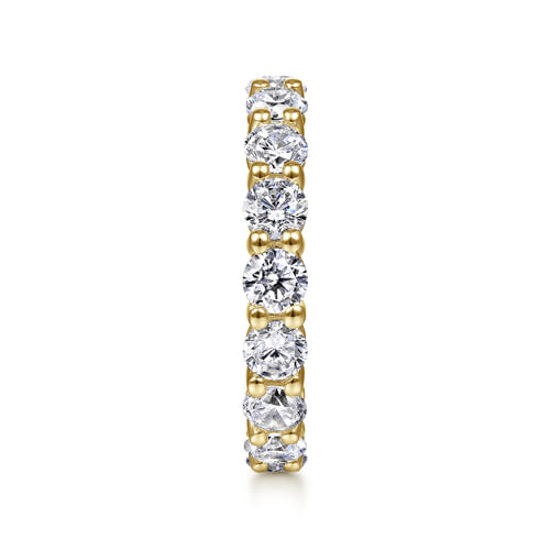 14K Yellow Gold Shared Prong Diamond Eternity Band