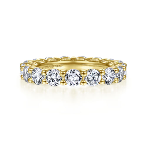 14K Yellow Gold Shared Prong Diamond Eternity Band