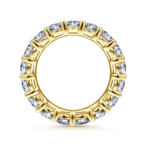 14K Yellow Gold Shared Prong Diamond Eternity Band
