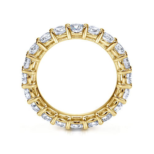 14K Yellow Gold Shared Prong Diamond Eternity Band