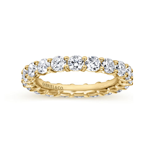 14K Yellow Gold Shared Prong Diamond Eternity Band