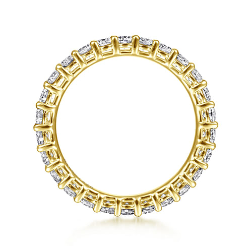 14K Yellow Gold Shared Prong Diamond Eternity Band