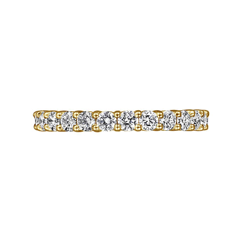 14K Yellow Gold Shared Prong Diamond Eternity Band