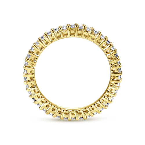 14K Yellow Gold Shared Prong Diamond Eternity Band